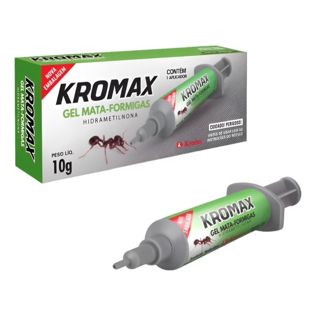 Remédio Mata Formiga Caseira Doceiras Doméstica Em Gel Kromax 10g