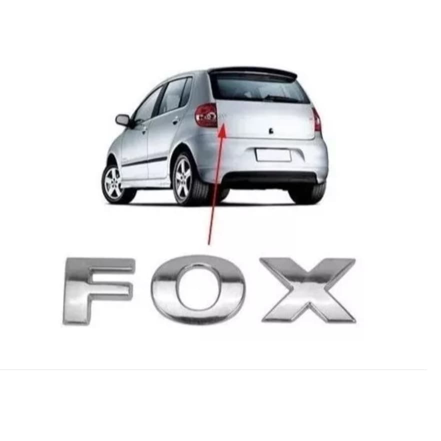 Emblema Letreiro Fox Traseiro 2004 À 2006 2007 2008 2009