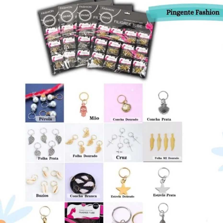 6 Pingentes  Arvore Prata Acessórios Penteados enfeite de cabelo Tranças penteado