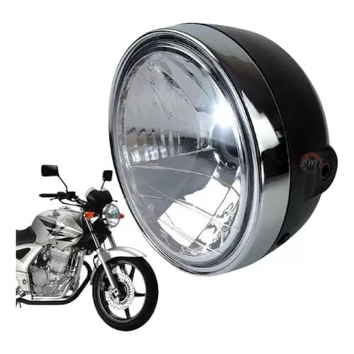 FAROL COMPLETO TWISTER 250 2001/2008/ ARO CROMADO PRIMEIRA LINHA