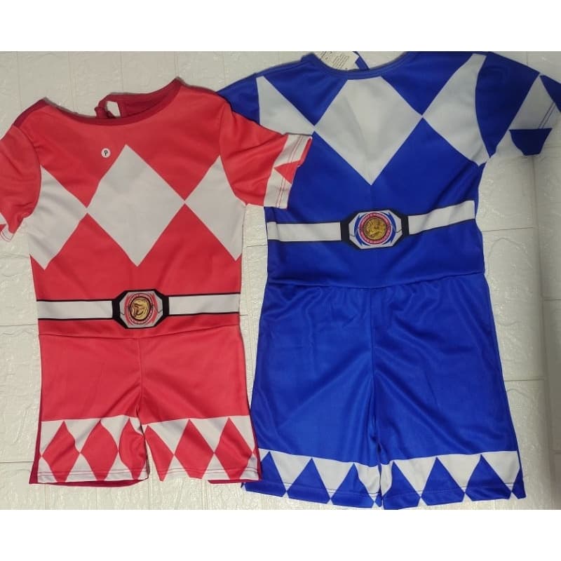 Fantasia Power Rangers azul/fantasia infantil  heróis