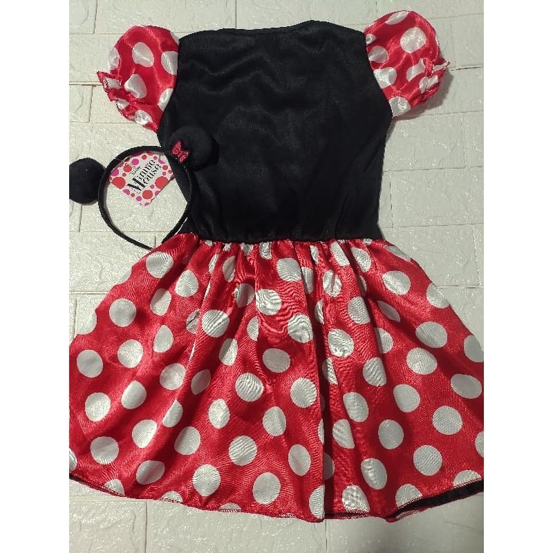 Fantasia infantil Minnie vermelha