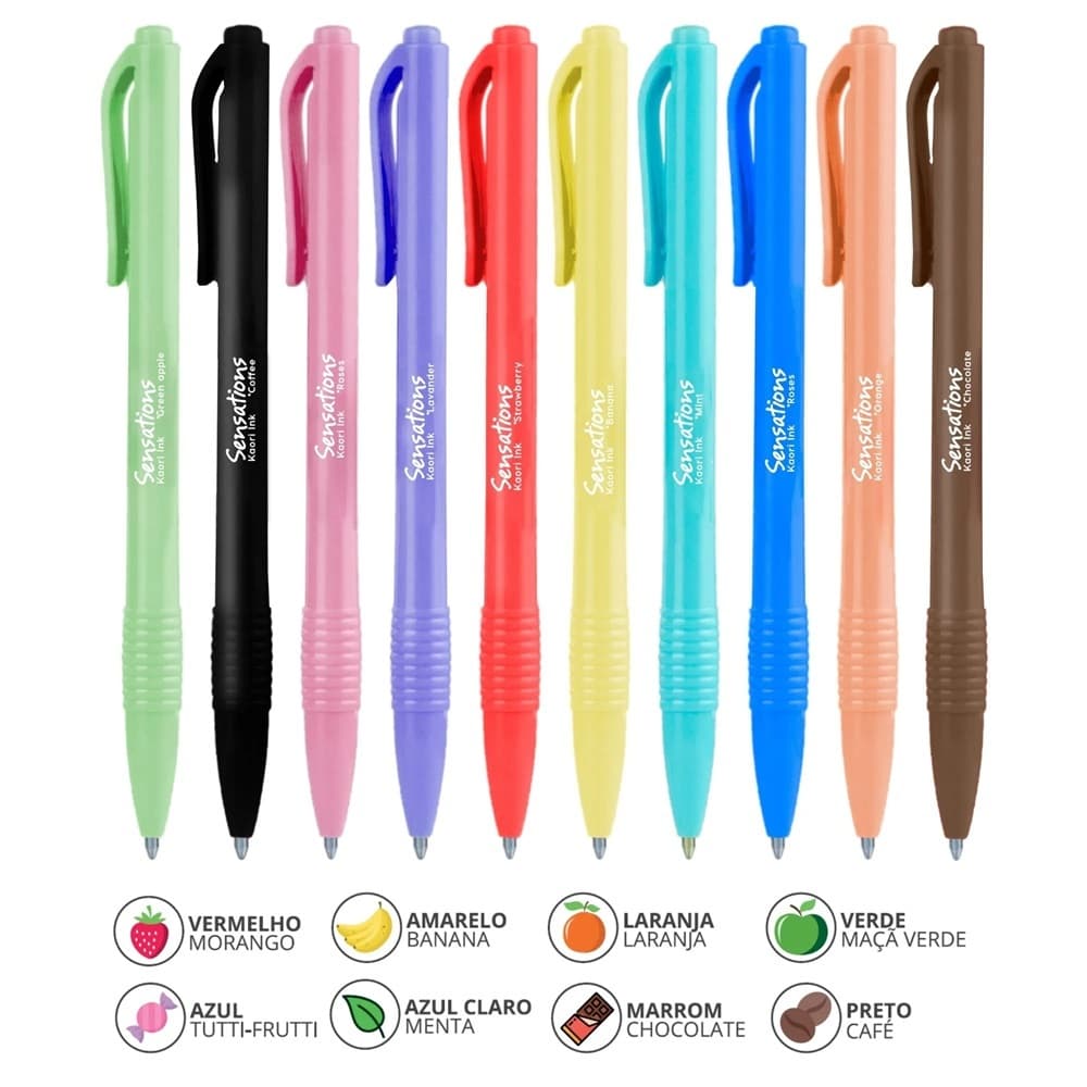 Caneta Esferográfica Sensations Perfumada NewPen