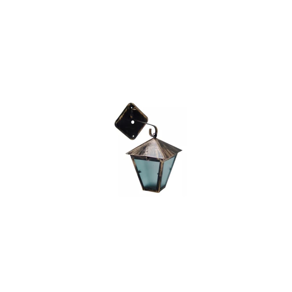 Luminária De Parede Colonial Alumínio Fundido Ouro 19x6cm