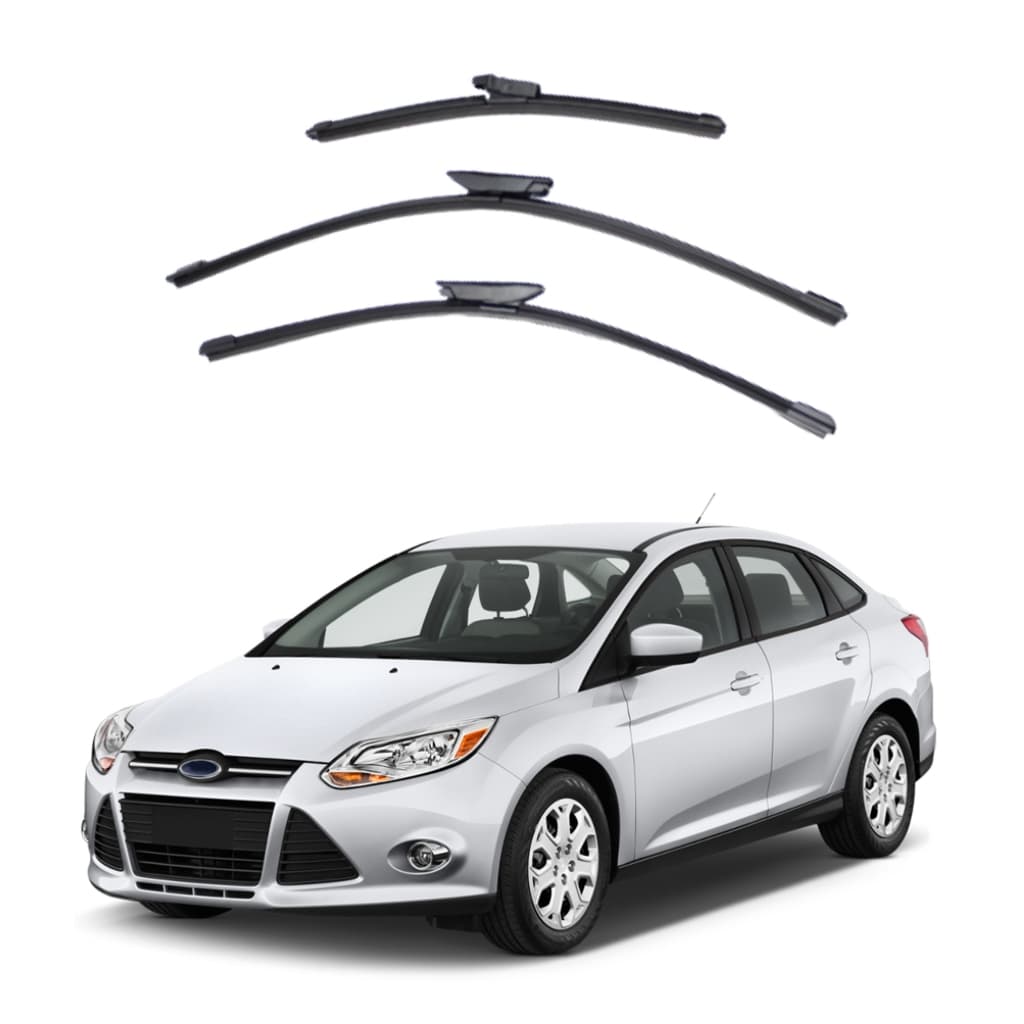 Kit Palheta Limpador Parabrisa Proteção Chuva Ford Focus 2014 à 2019