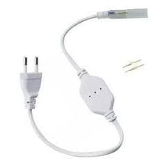 Plug Tomada Bivolt para Mangueira LED Chata – Conector de Fonte 127/220V