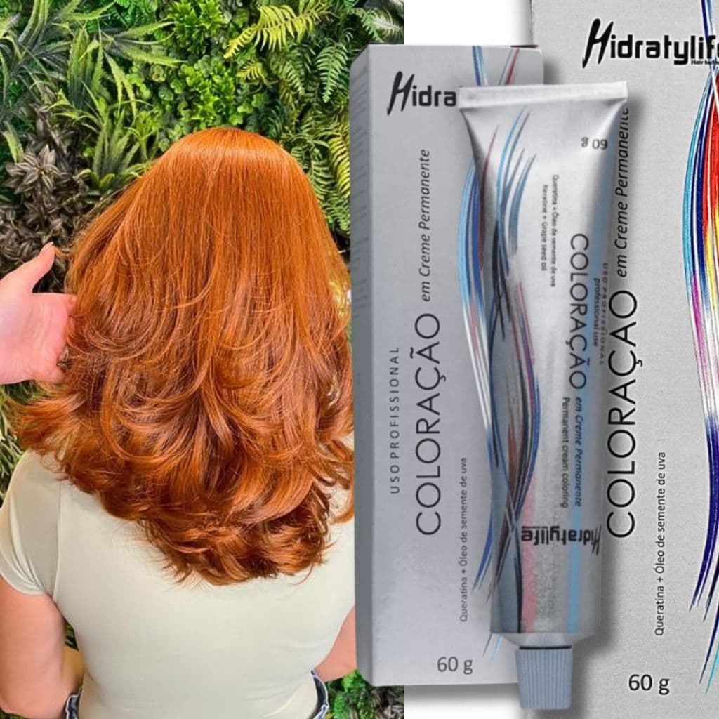 Tinta Ruivo Acobreado Mairibel 8.44 | Cobre Intenso | Hidratação Top | Compre Já!