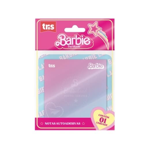 Nota Autoadesiva - 75mm X 75mm - Cart C/1 Bloco X 50 Fls - Barbie O Filme