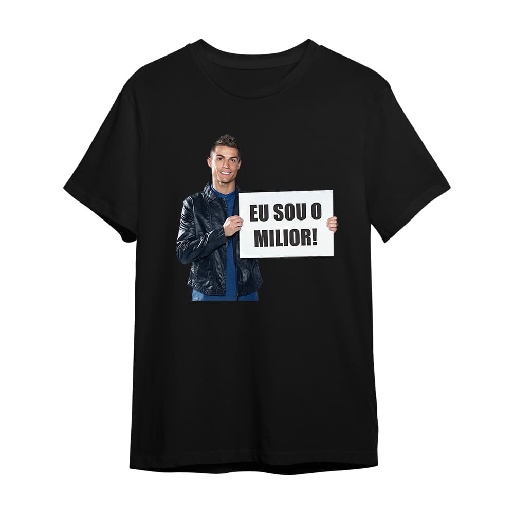 Camiseta Camisa Cristiano Eu Sou O Milior Cr7 Meme Casual Ref1326