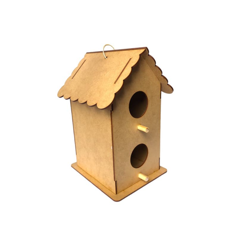 Casinha de Passarinhos Lar de Aves Para Decorar Desmontada