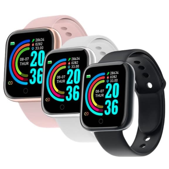 Smartwatch D20 Relógio Inteligente y68 colocar foto Na Tela Esportivo Bluetooth Android/iOS