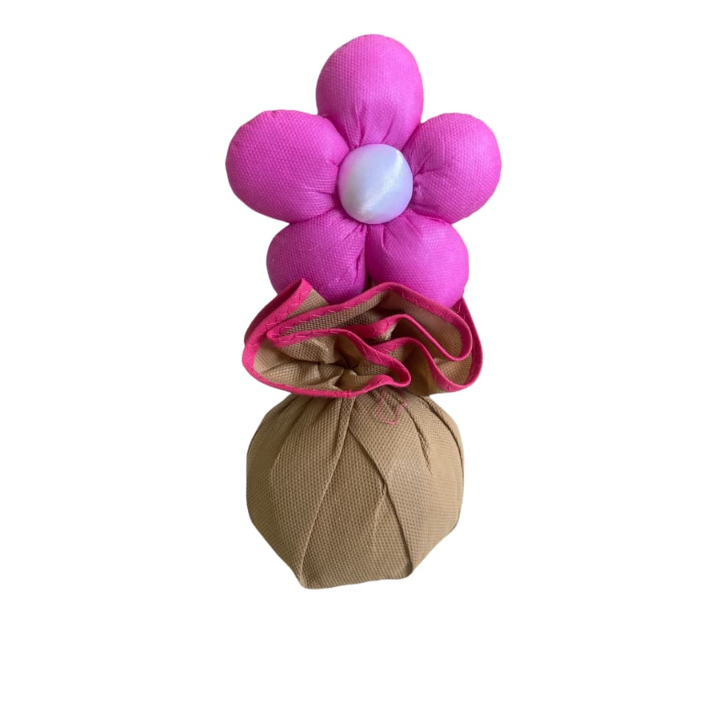 Peso de Porta Flor Decorado Tnt Rosa Aparador De Porta Protetor de Porta