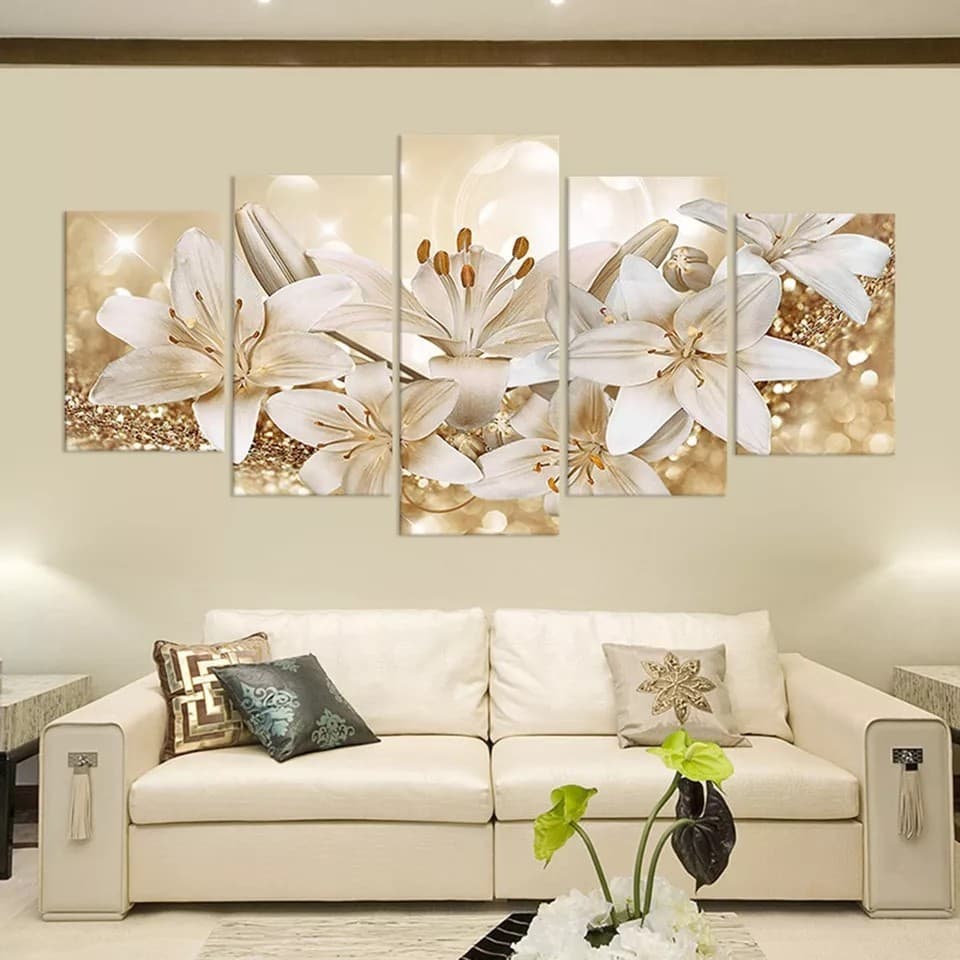 Quadros Decorativo Flor Lírio Decoração Casa Sala Quarto