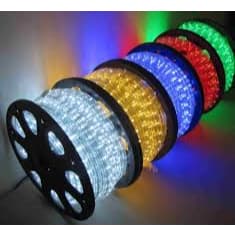 Fita Led Mangueira 5050 Rolo 100m Verde/Vermelho/Azul/Branco Quente/Branco Frio