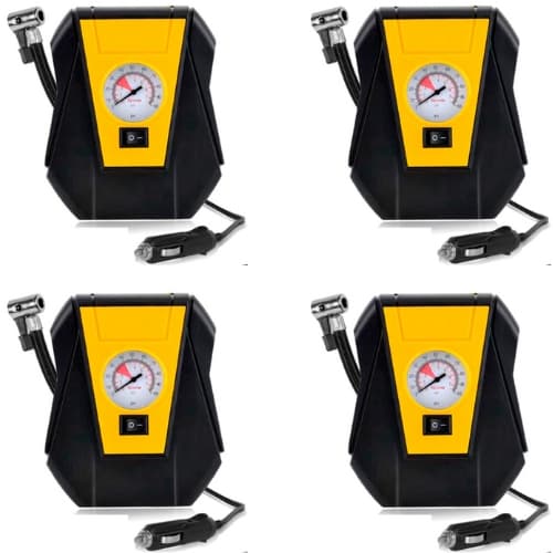 Kit 2 4 6 8 Calibrador de Pneus Elétrico Para Carros Compressor De Bomba De Ar 150 PSI Portátil Auto DC12V Painel Analógico