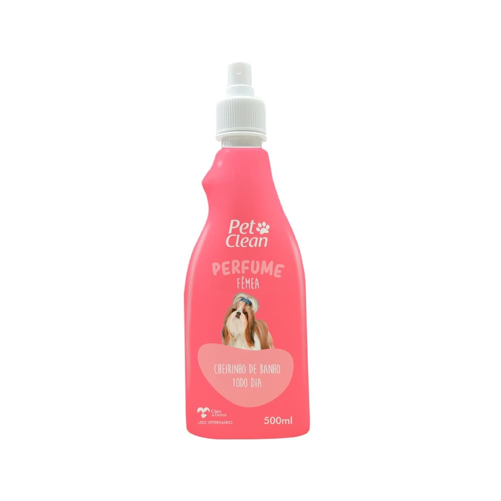Perfume Pet Clean para Fêmeas - Fragrância Delicada em um Frasco de 500ml