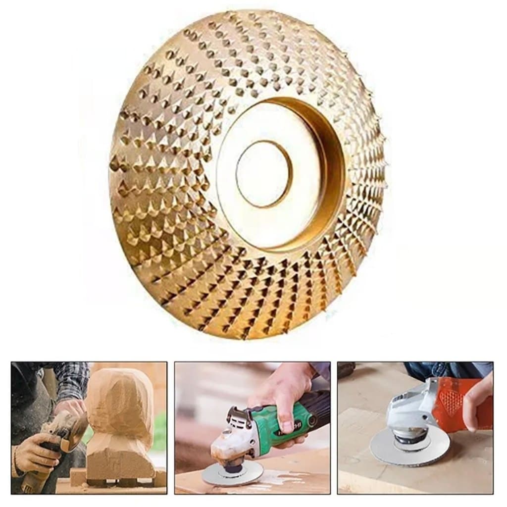 Disco De Esculpir Madeira Desbater Moagem Esculturas Em Madeiras 100mm Para Lixadeira E Esmerilhadeira Lixa De Metal