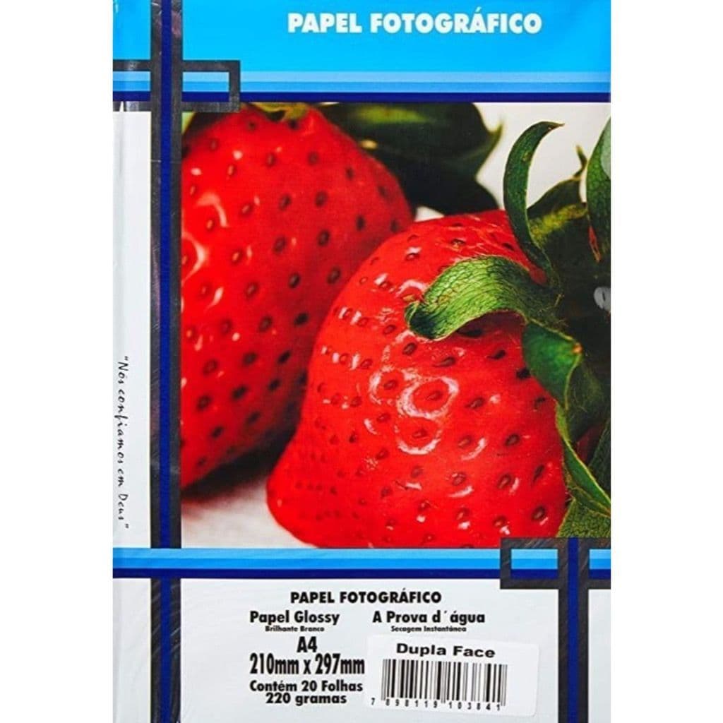 Papel Fotográfico A4 20 Folhas Dupla Face 220g Masterprint
