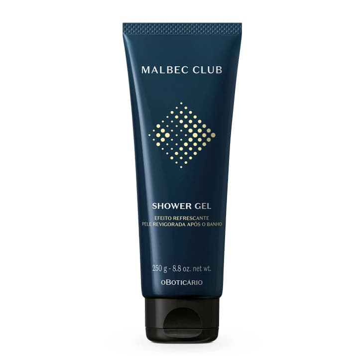 VALIDADE 07/2026-Shower Gel Malbec Club 250g