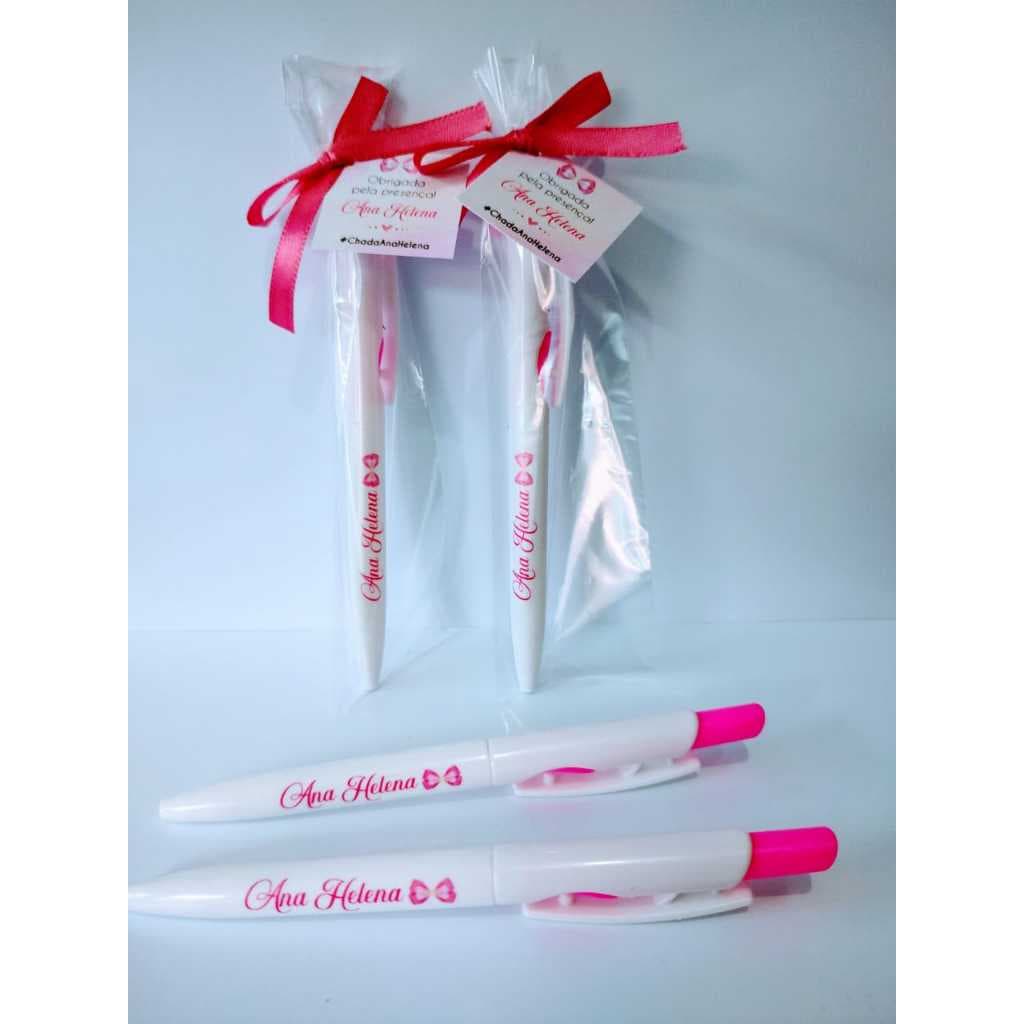 Kit Lembrancinhas para Maternidade Chá de Bebê e etc Caneta Personalizada