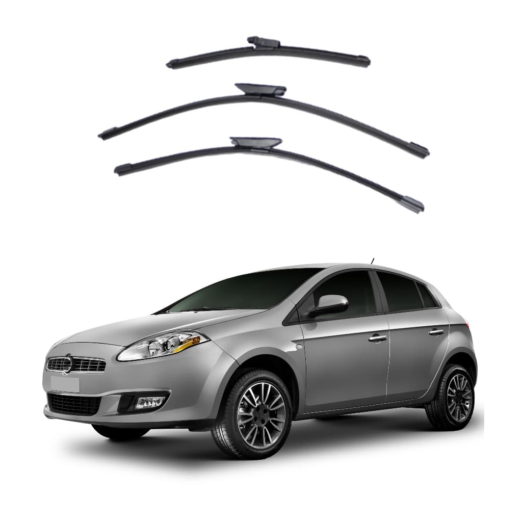 Kit Palheta Limpador Parabrisa Proteção Chuva Fiat Bravo 2010 à 2016