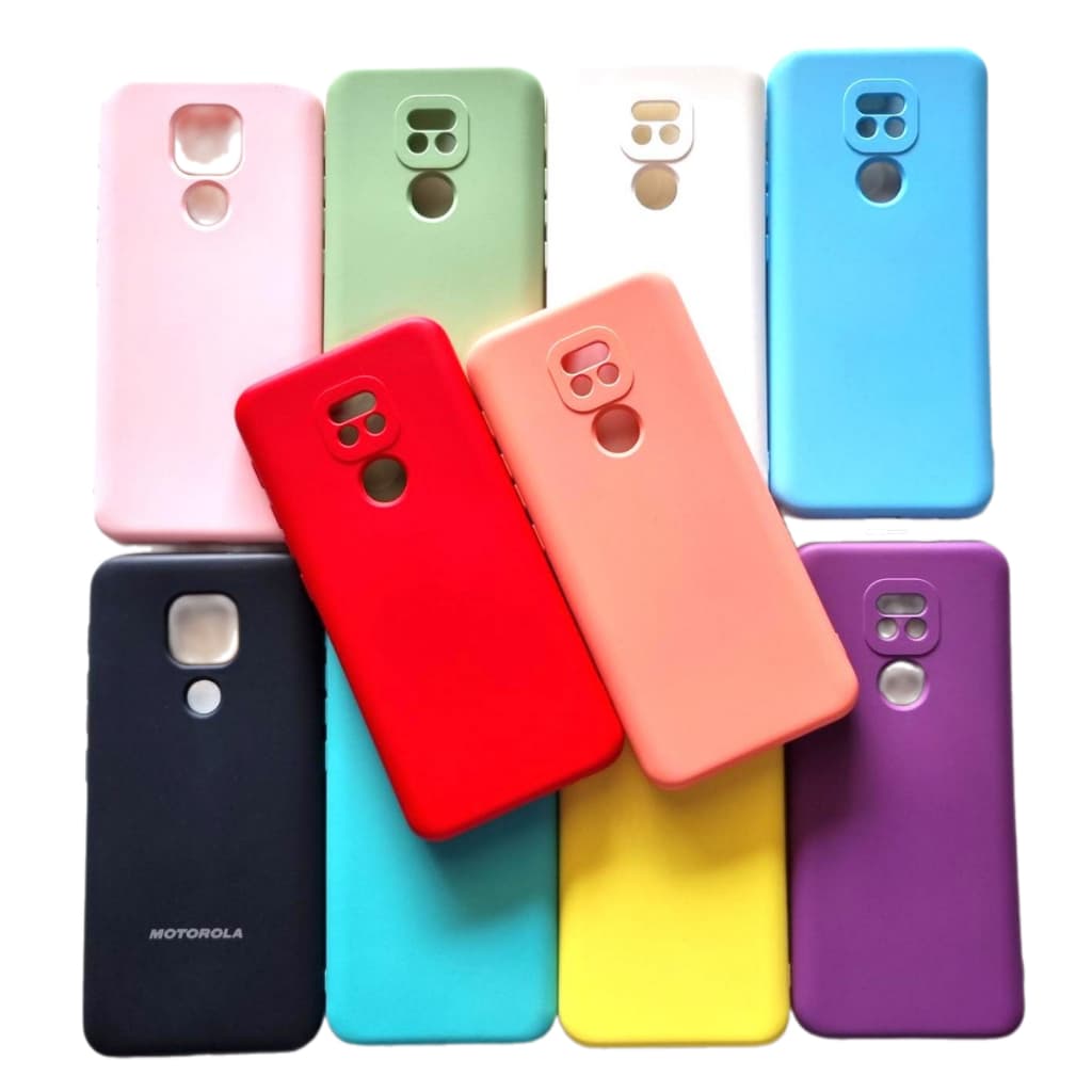 Capinha case capa para MOTOROLA MOTO G9 PLAY 100% siliconada com veludo diversas cores PROMOÇÃO