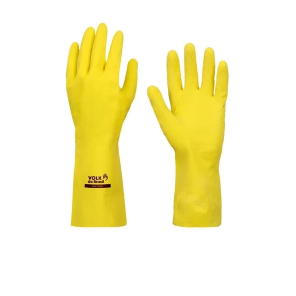 Luva Latex Reforçada Multiuso Volks - Tamanho P/M/G - ESCOLHA NA VARIAÇÃO
