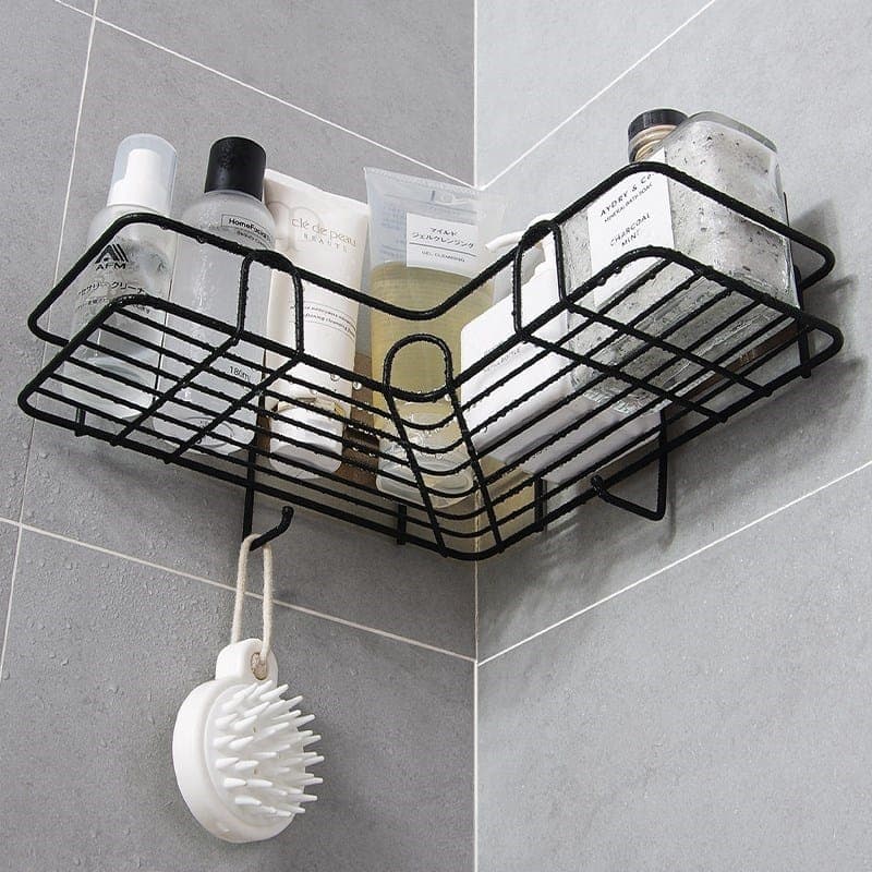 Rack triangular de armazenamento de shampoo para banheiro