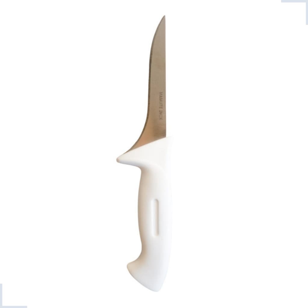 Faca Desossa Branca Profissional Chef Premium Carne Aço Inox 26cm
