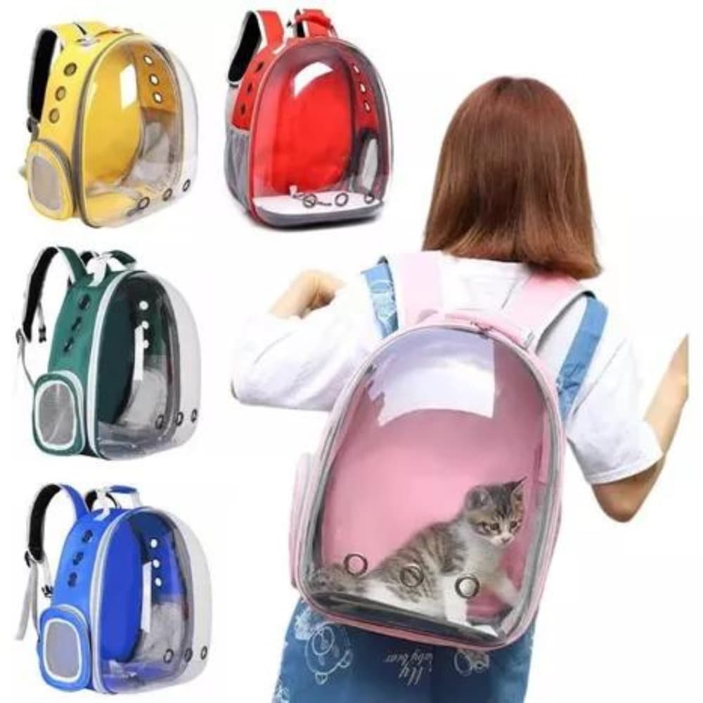 Mochila Bolsa para Pet Astronauta Visão Panorâmica Cachorro Gato