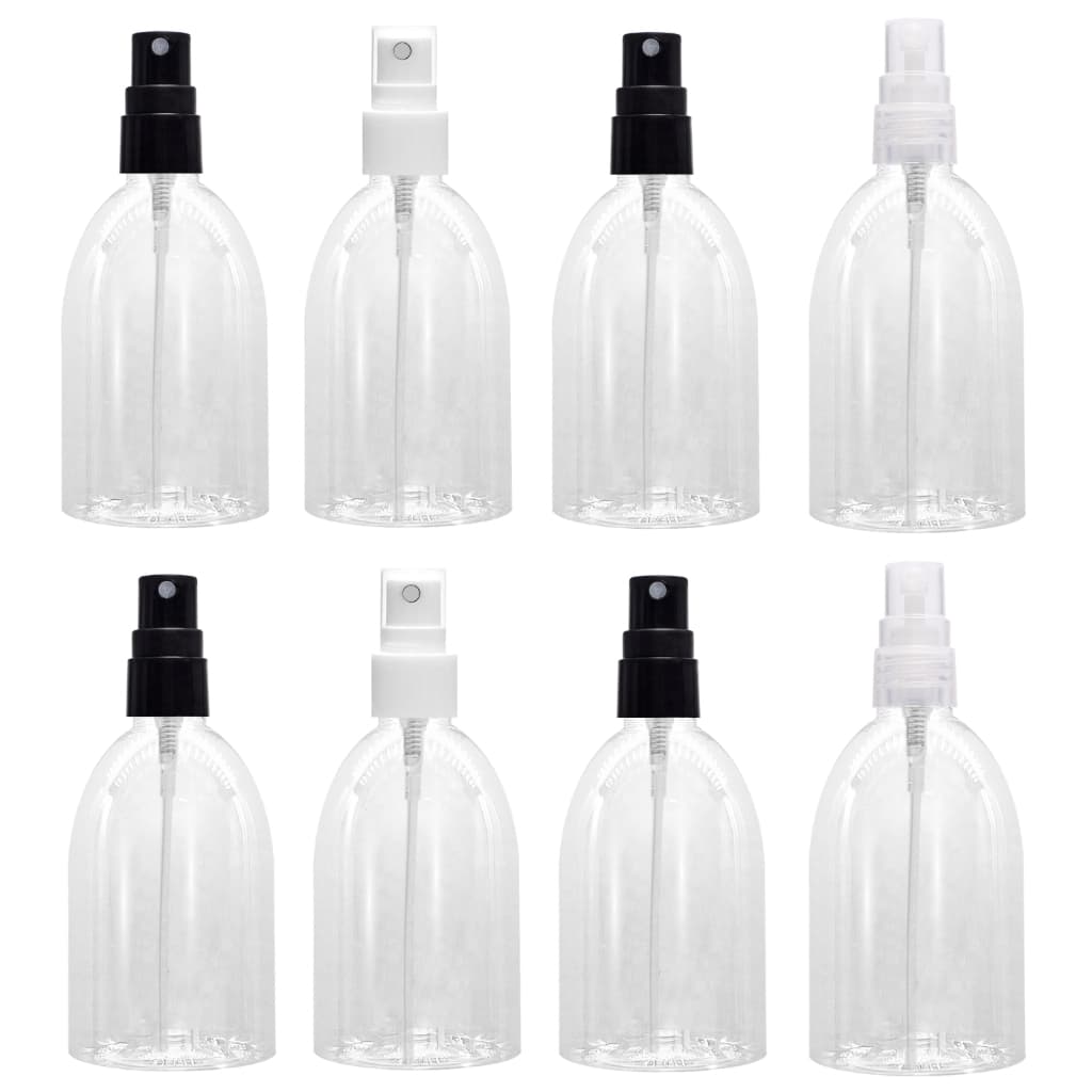 10 Frascos Plástico Pet 100ml Cilíndrico C/ Válvula Spray Para Perfumes e Body Splash
