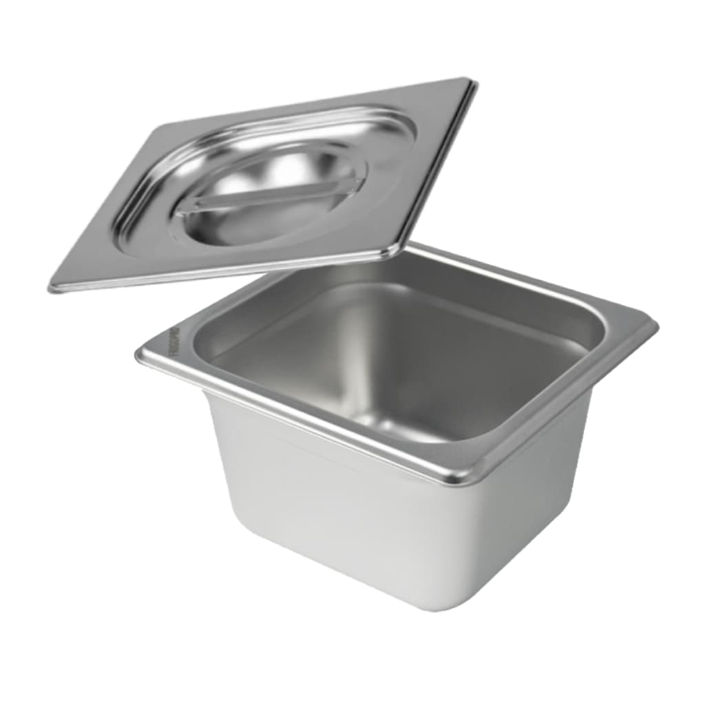 Kit Cuba Gn 1/6 X 100mm Inox + Tampa Estampada Gratis novas em Inox