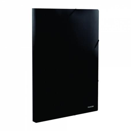 Pasta Aba Elástico Ofício 2cm A20BL - Dorso Black Plascony