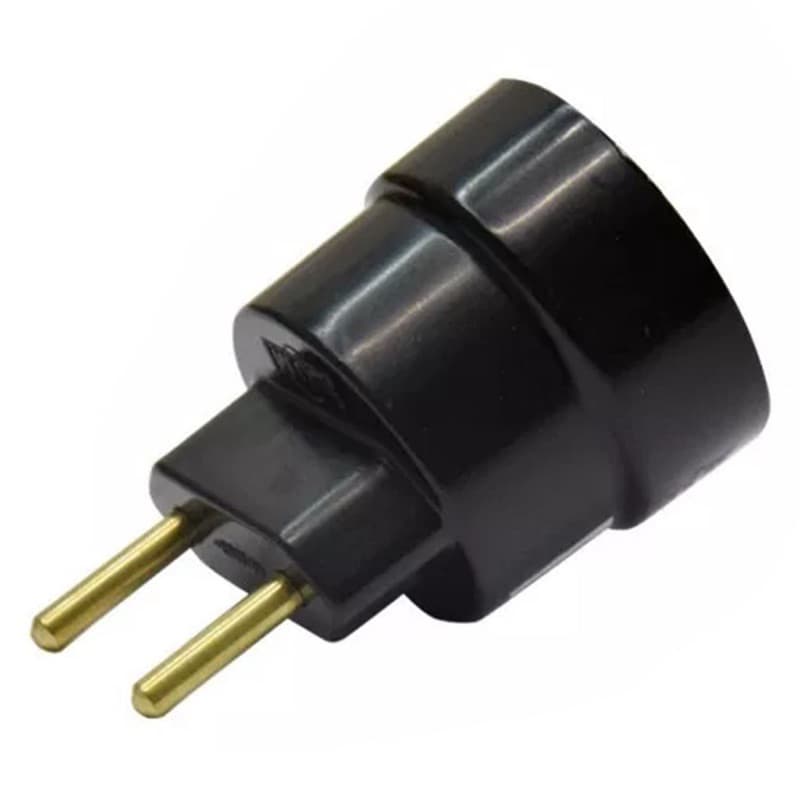 Soquete Porta Lâmpada Pino E-27 | Bocal de Lâmpada com Pino para Tomada