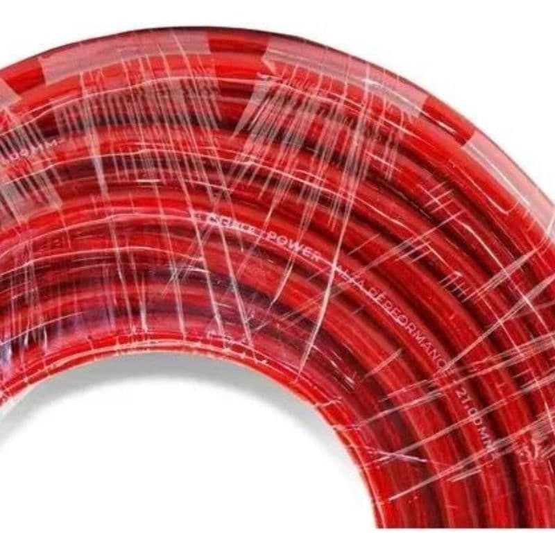 Cabo Bateria 21mm 5mts Flexivel Fio Alimentação Som Automotivo