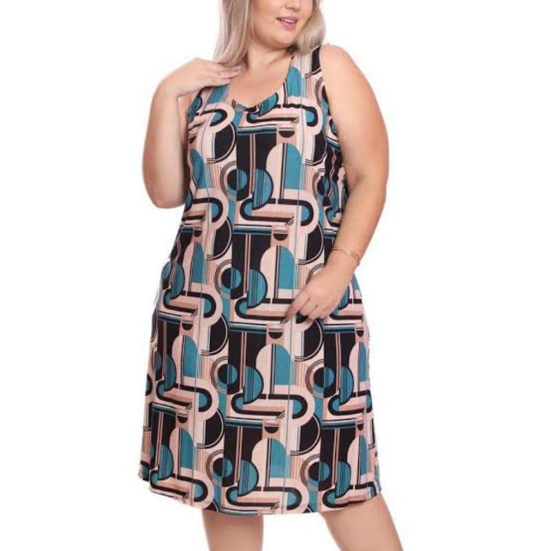 kit 4 vestidos regata, vestido de liganete, vestido plus size