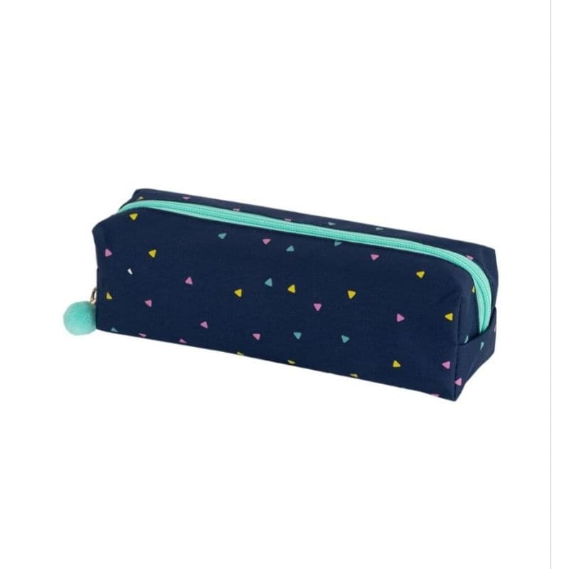 Estojo Escolar Enjoy com Pompom Brw  / Estojo Fofo / Material Escolar  / Papelaria
