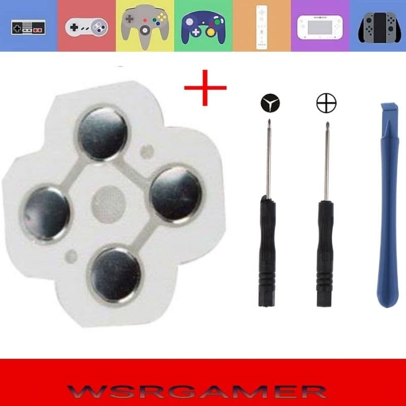 KIT BOTÃO DIRECIONAL E (ABXY) SWITCH MAIS CHAVE Y E FENDA PARA CONTROLE NINTENDO SWITCH