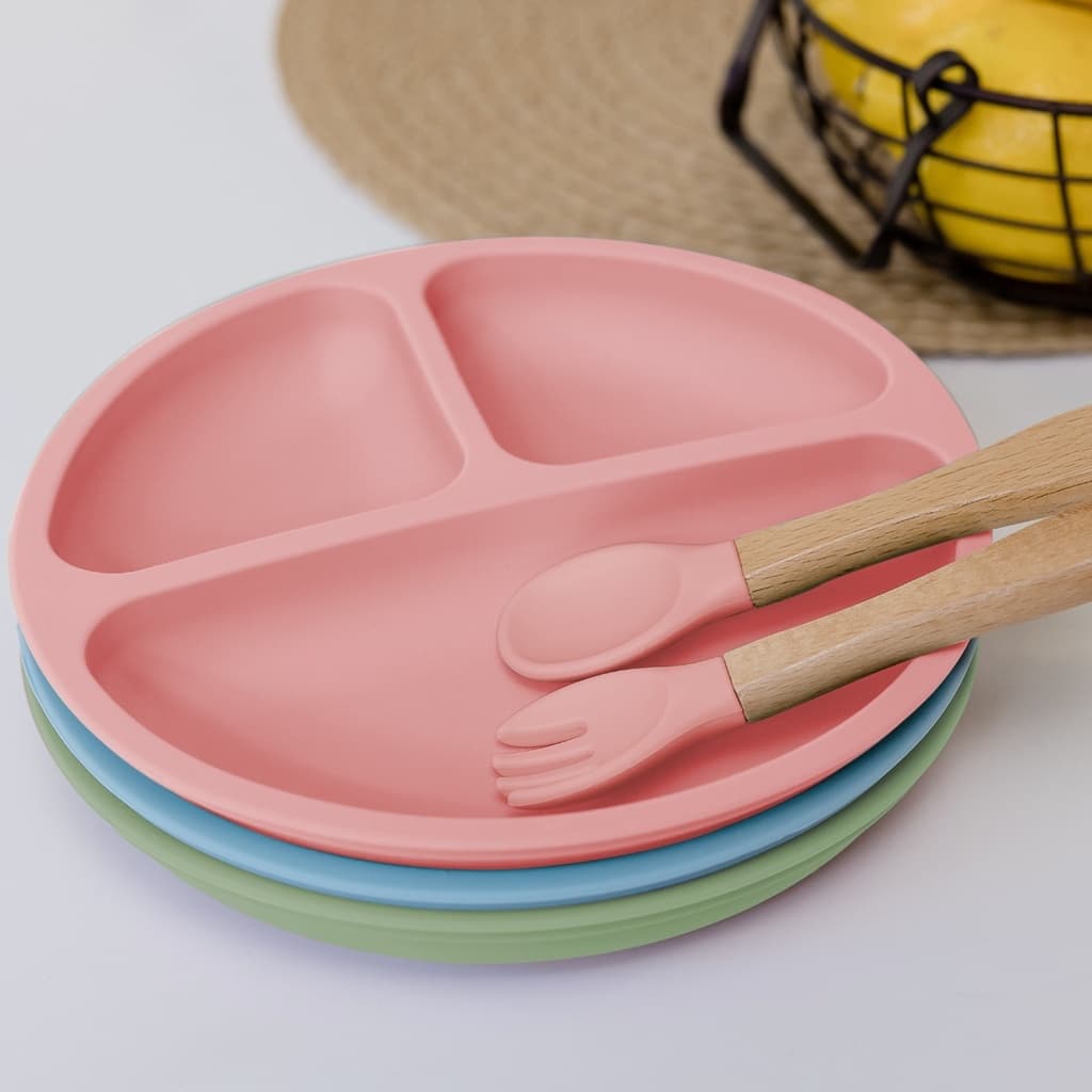 Pratinho Buba Em Silicone Com Ventosas Macio Resistente Alimentação