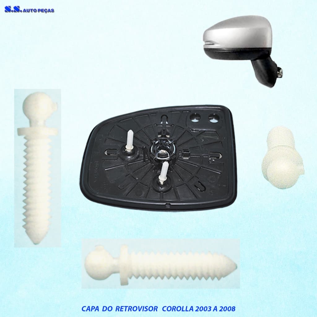 Engrenagem Fit City Reparo Motor Retrovisor Fit City 2 Peças