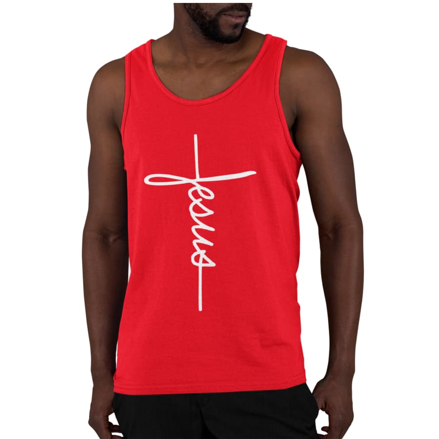 Regata Masculina Estampa Jesus Cruz Fé Algodão 100% Premium Casual Verão P M G GG