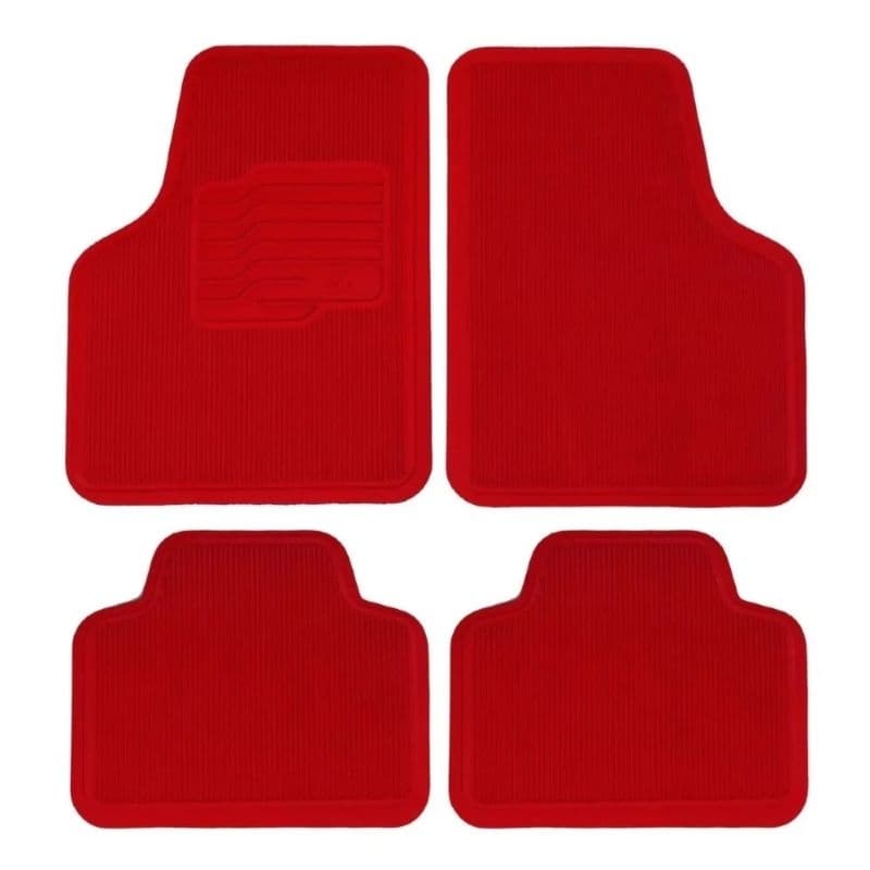 tapete automotivo emborrachado vermelho