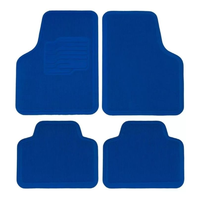 tapete automotivo emborrachado azul