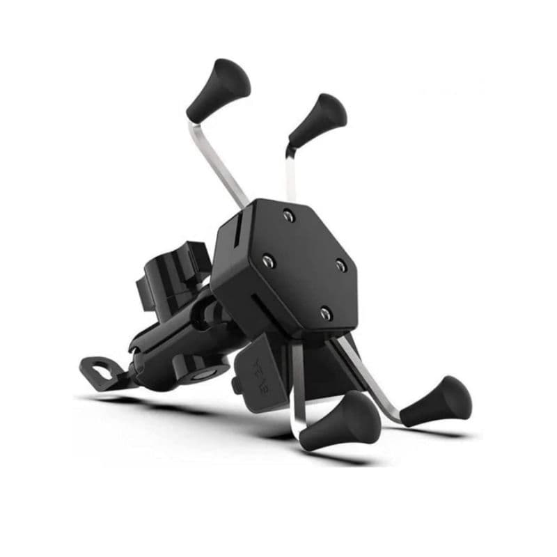 Suporte Celular Moto Com Carregador Universal Usb
