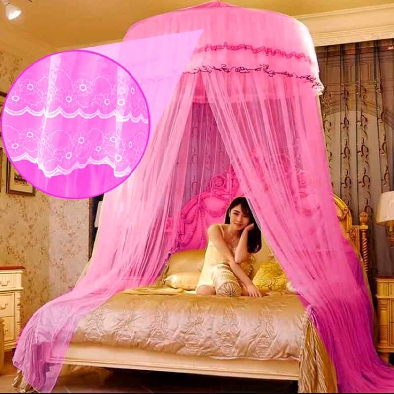 Mosquiteiro Teto Casal/Queen/King 10M Renda Tuller Micro Furos *Oferta