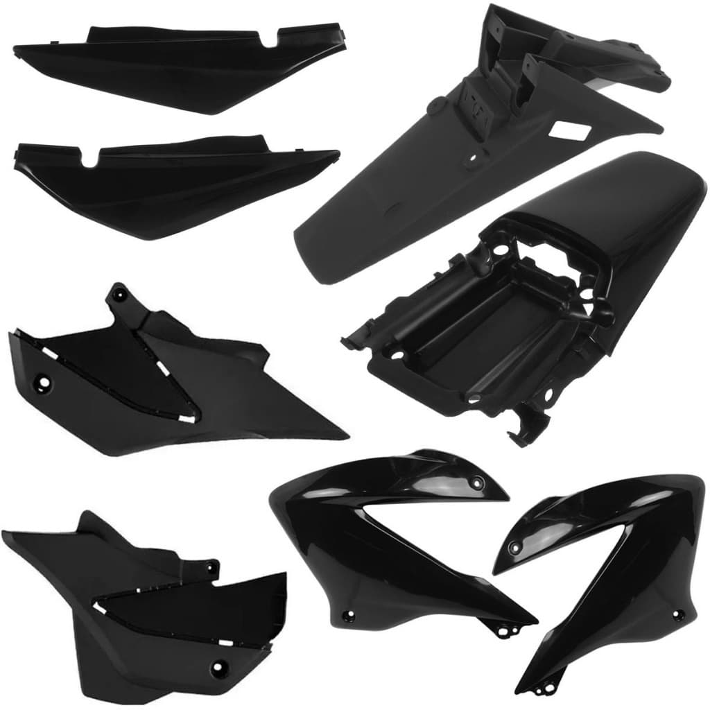 Kit Plasticos NXR 125 150 Bros Carenagem Tampas - Sub Tampas - Lateral - Rabeta - Paralama Traseiro