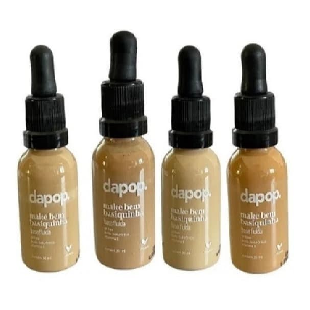 Base Fluída Vegana Dapop Make Bem Basiquinha Todas as Cores