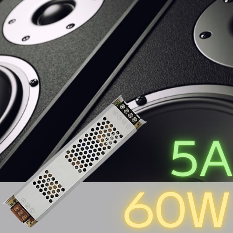 Fonte Chaveada Slim 12V 5A 60W Bivolt Estabilizada para LED CFTV