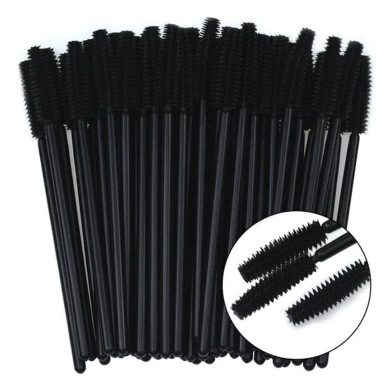 Escovinha Para Cílios  E Sobrancelhas Descartável - 50 Unid Cor Preta Lash Lifting Brow Lamination