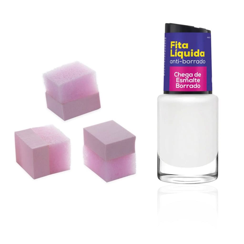 Kit Fita Líquida Cora + Esponja Unhas Degradê